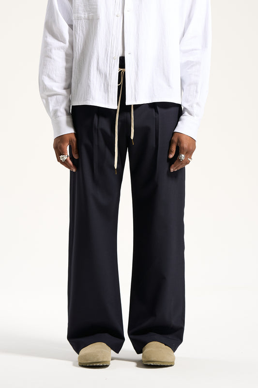 The French Navy Flow Pant