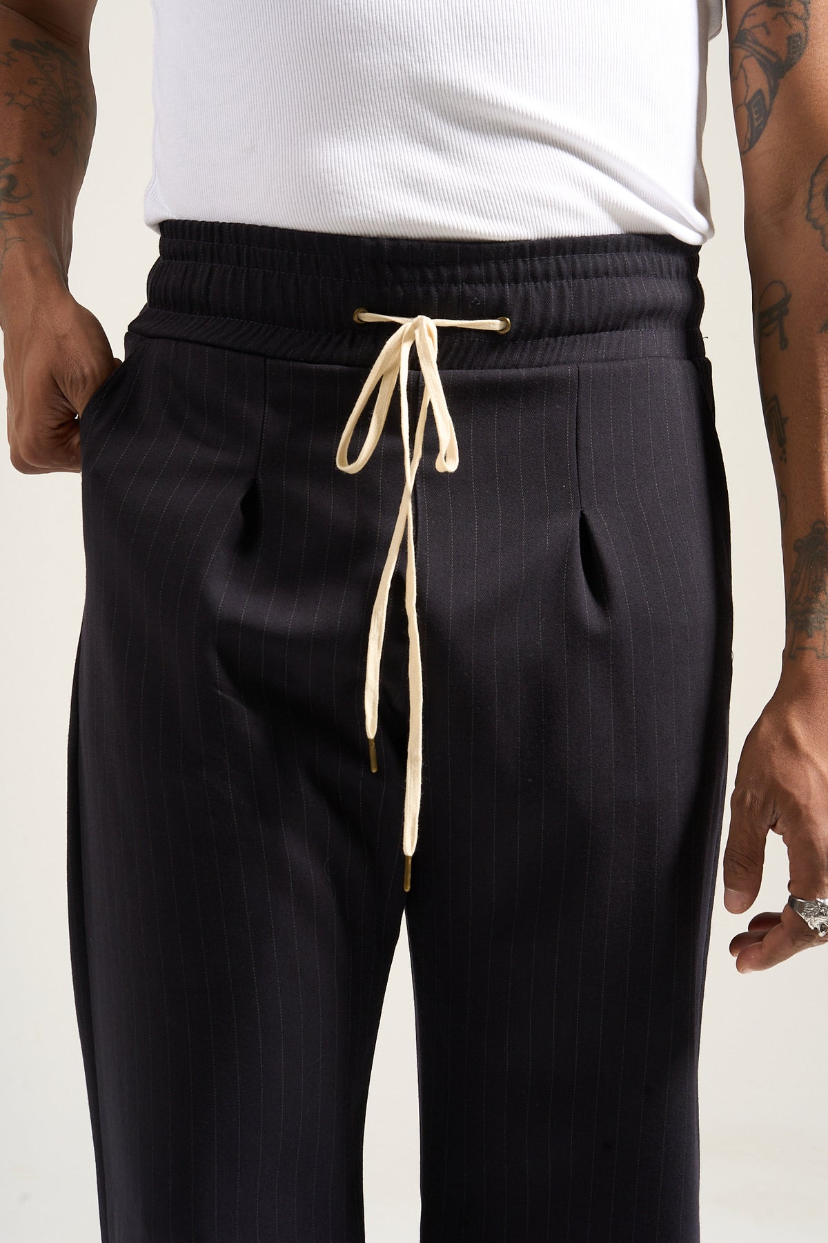 The Pinstripe Flow Pant