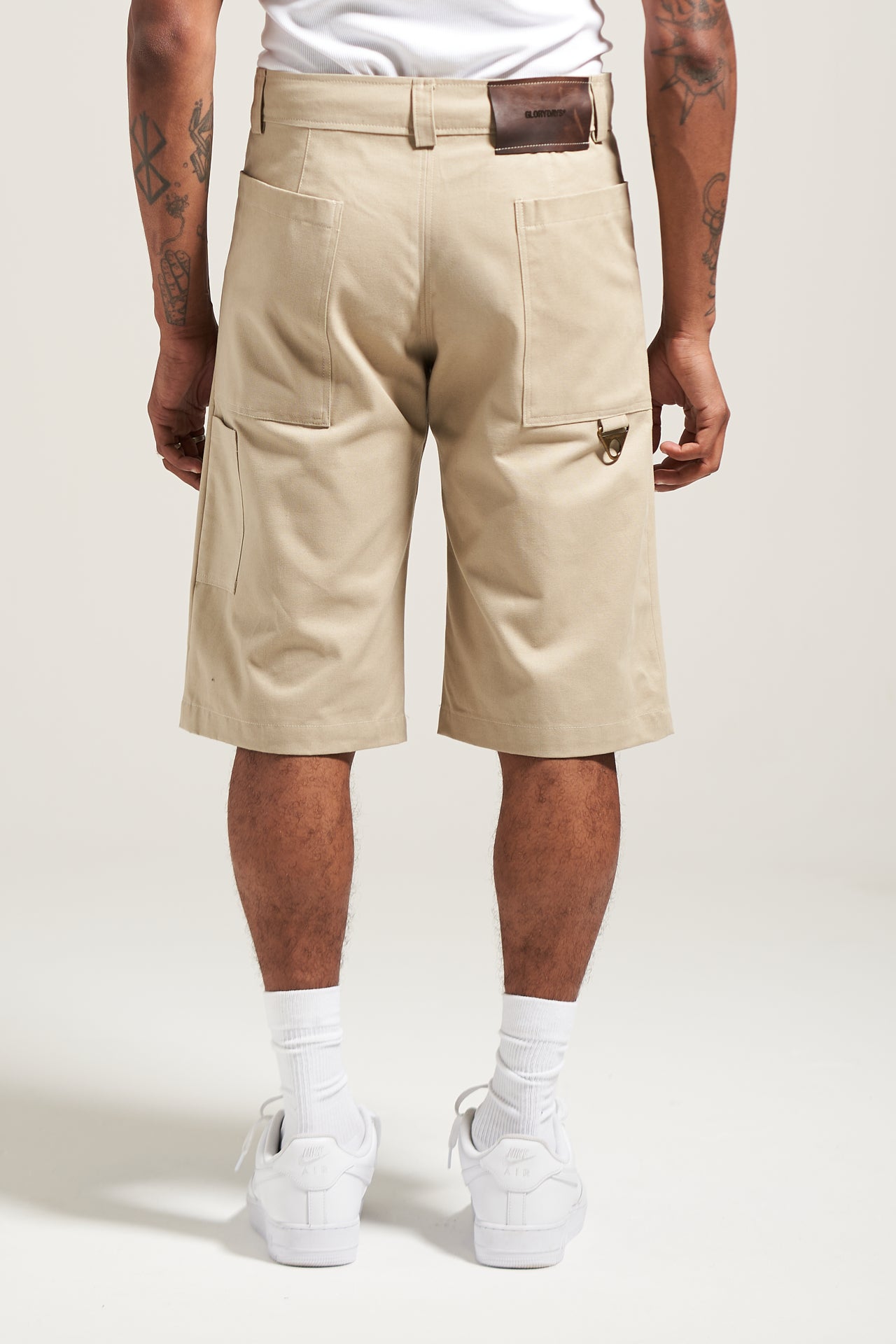 The Stone Pleated Work Short
