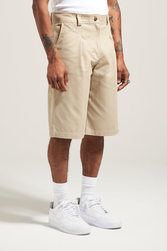 The Stone Pleated Work Short
