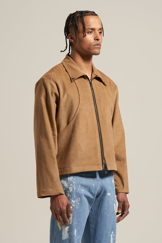 The Amber Cord Flight Jacket