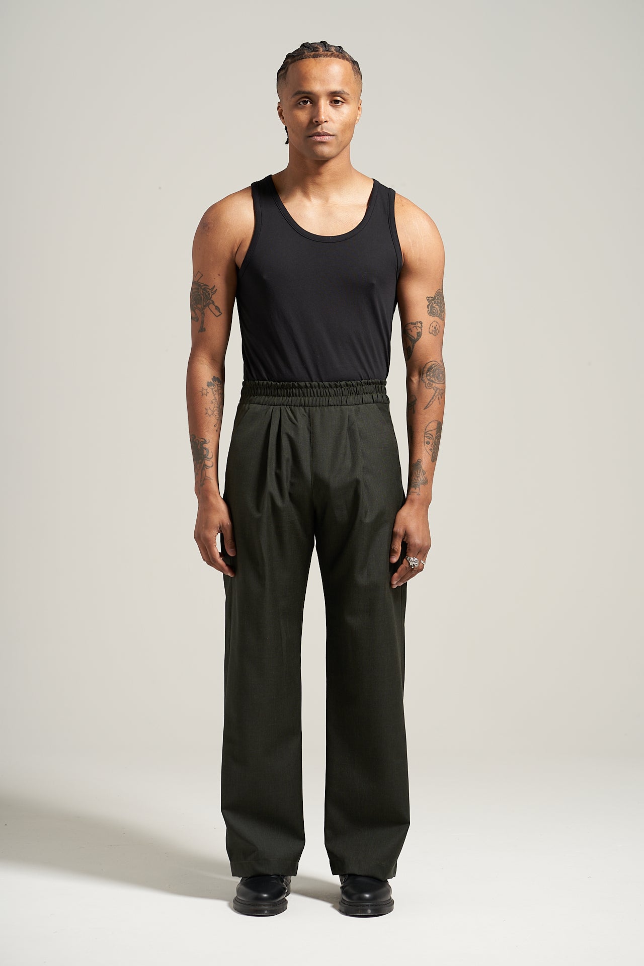 The Night Green Worsted Pant