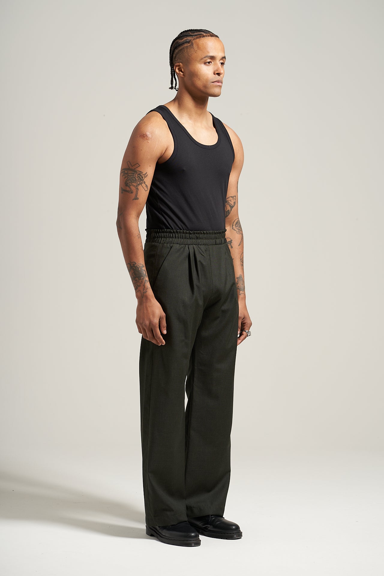 The Night Green Worsted Pant
