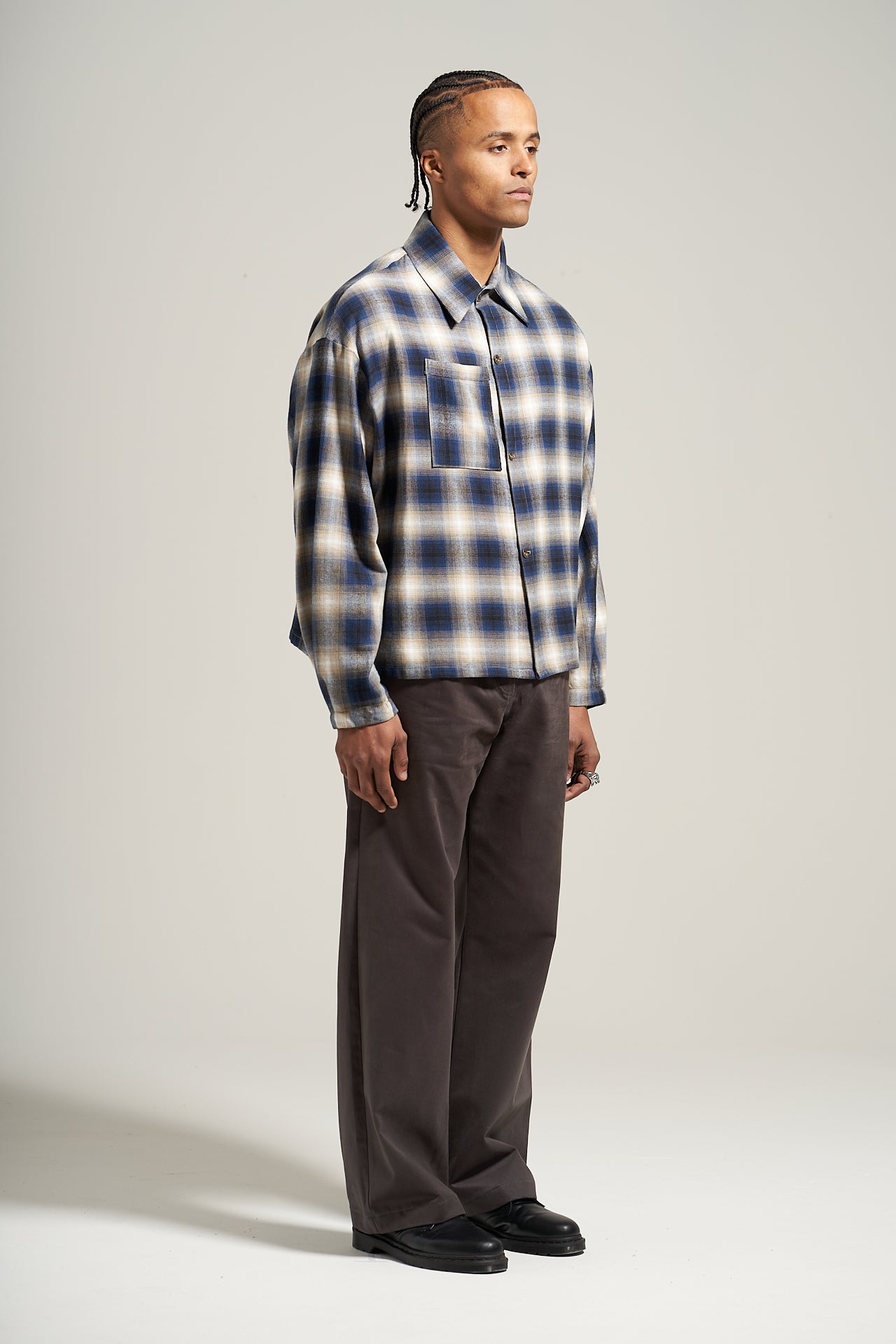 The Navy Flannel Flow Shirt