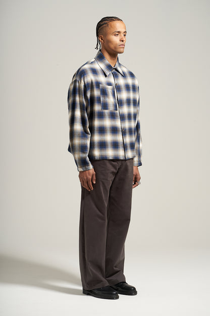 The Navy Flannel Flow Shirt