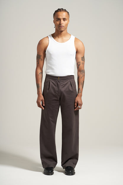 The Anthracite V2 Pleated Trouser