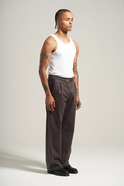The Anthracite V2 Pleated Trouser