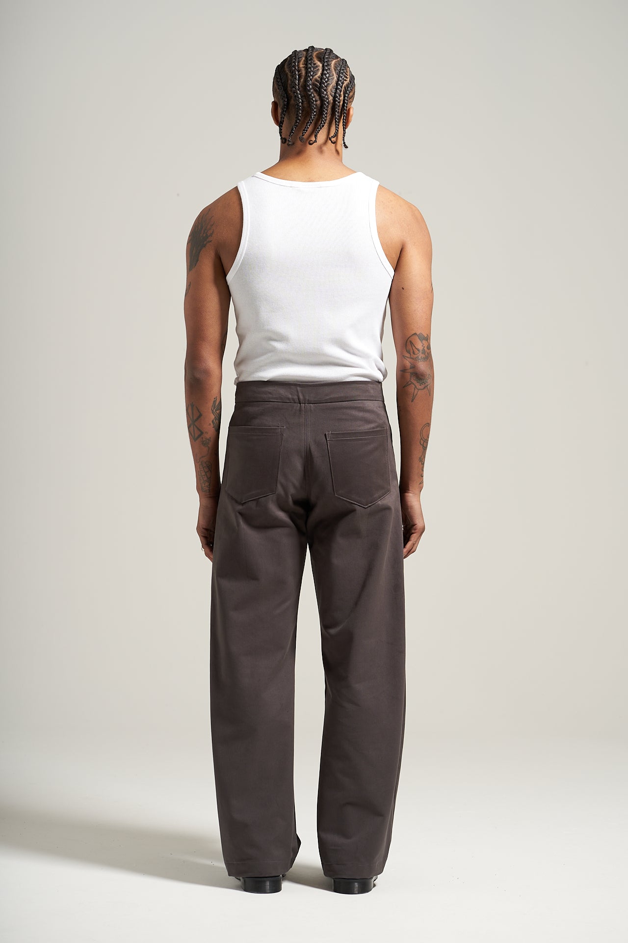 The Anthracite V2 Pleated Trouser