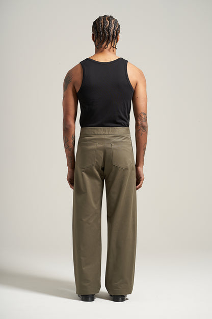 The Olive V2 Pleated Trouser