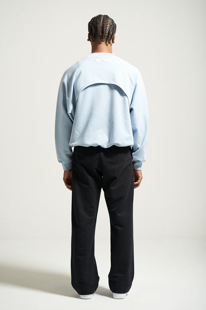The Sky Blue Raglan Crewneck