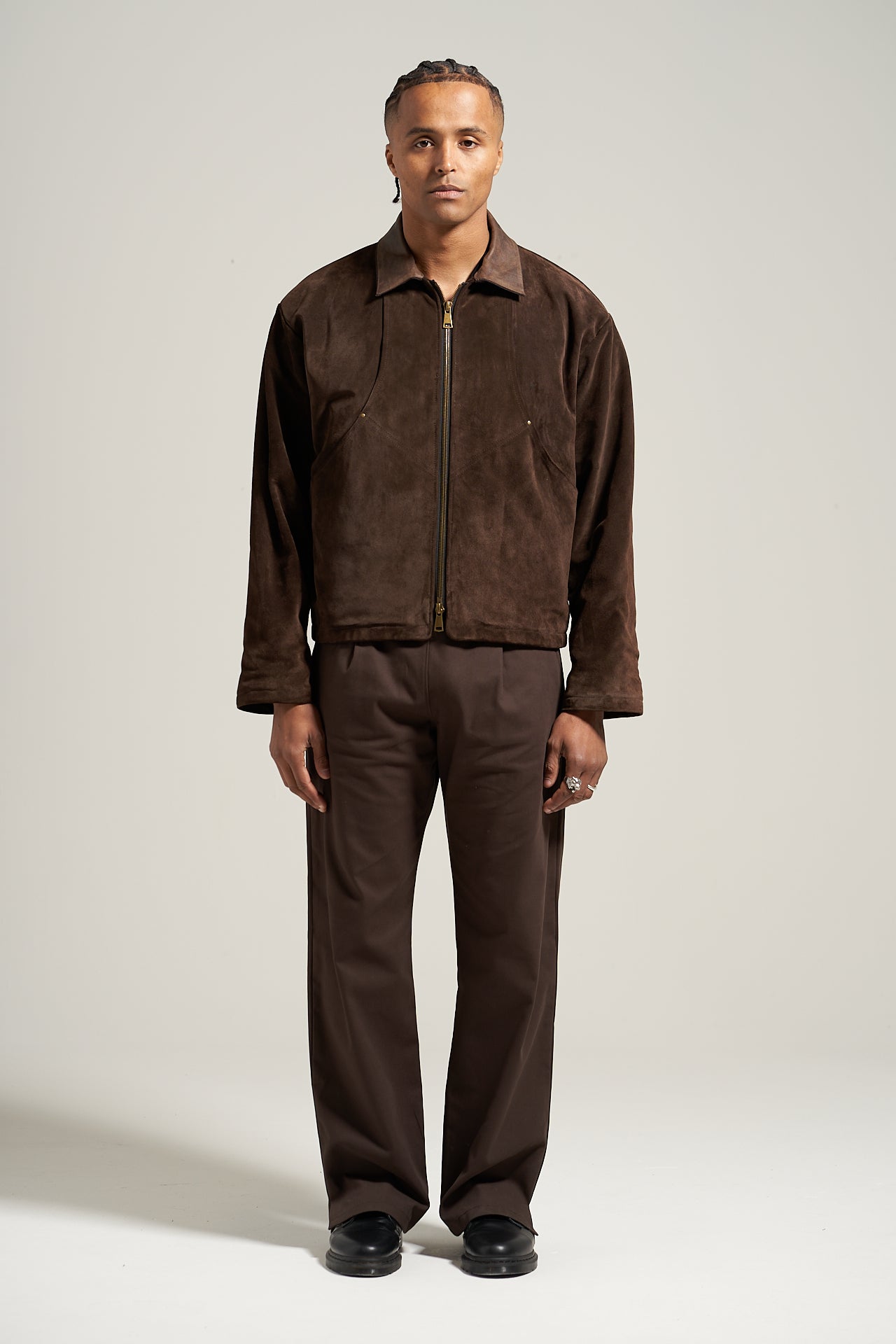 The Umber Suede Flight Jacket
