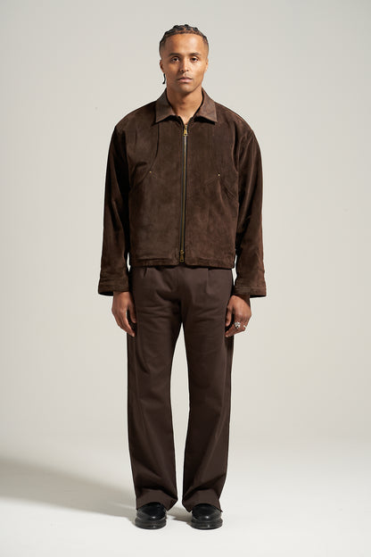 The Umber Suede Flight Jacket