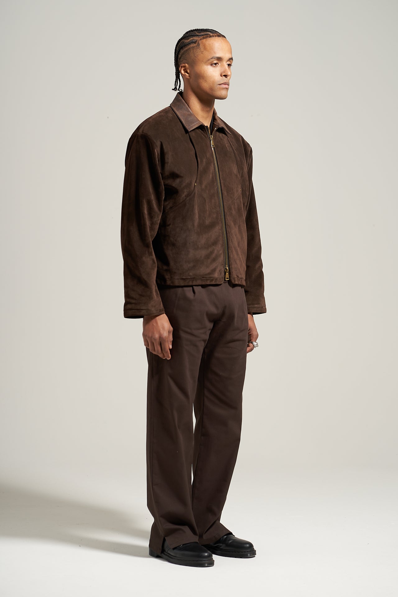 The Umber Suede Flight Jacket