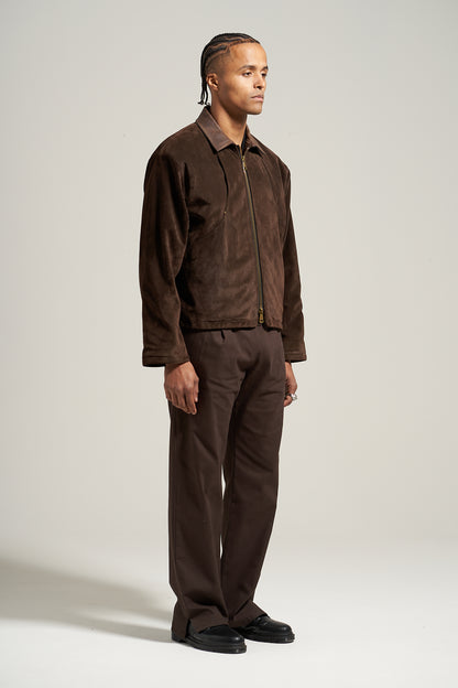 The Umber Suede Flight Jacket